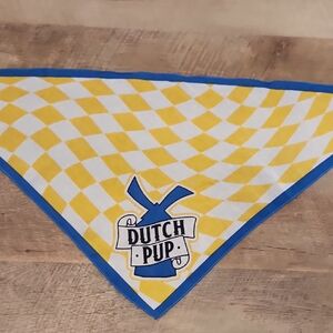 Dutch Bros Yellow and Blue Dog Bandana